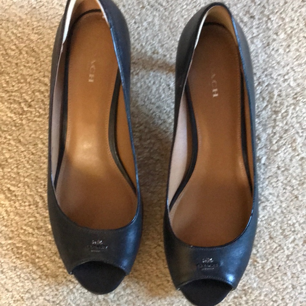 9.5 Coach Black Heels